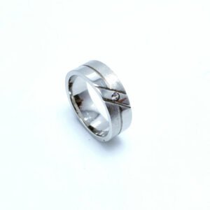 Silver Men"s Elegant Ring.