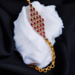 Sterling Silver Bracelet with Ruby & Zircon