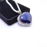 Titanic Pendant with Pearl string and White Gold Plated. (925 Silver)