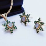 Gold Plated Pendant Set. (925 Silver)