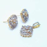 Gold Plated Pendant Set. (925 Silver)