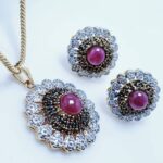 Gold Plated Pendant Set. (925 Silver)