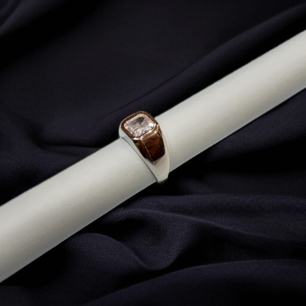 Silver Ring With White Zircon - Image 2