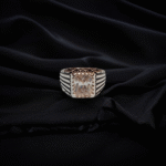 Silver Ring With White Zircon