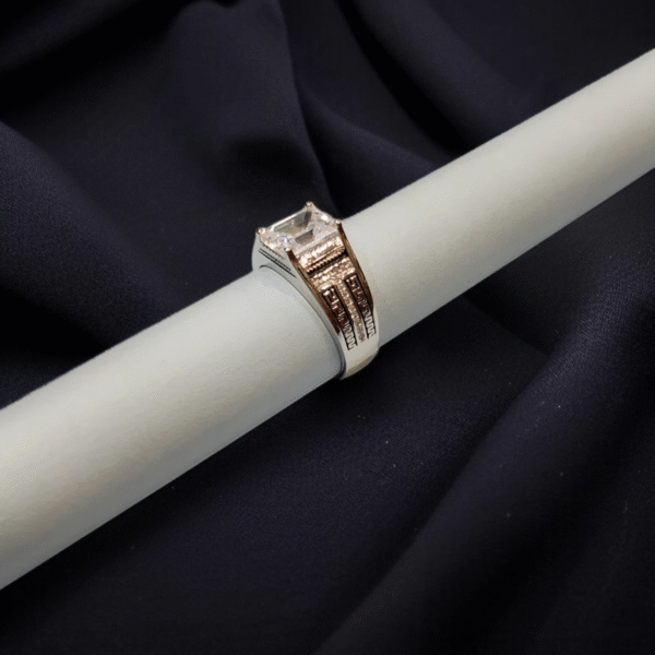 Silver Ring With White Zircon - Image 2