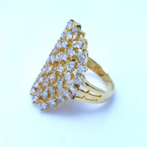 Premium Ring Quality Zircons 24kt Gold-plated. (925 Silver)