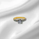 Solitaire Ring Sterling Silver