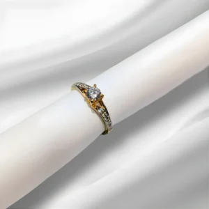 Solitaire Ring Sterling Silver - Image 2