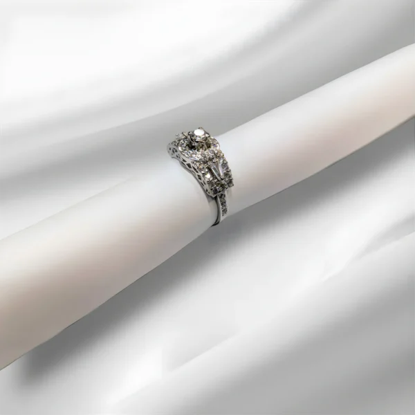 Solitaire Ring Sterling Silver - Image 2