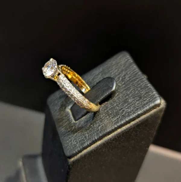 Solitaire Ring Sterling Silver - Image 3