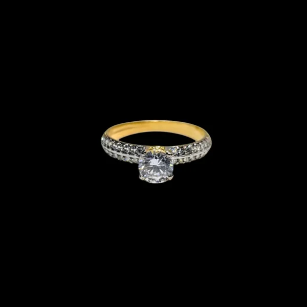 Solitaire Ring Sterling Silver - Image 4