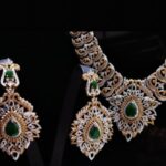 Gold Plated Bridal Set wit colored Zircons