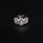 Women's Ring 925 Silver Premium Quality Zircons Rhodium plated