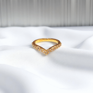 Gold Plated 925S Ring With  Zircons