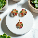 Nauratan Pendant Set