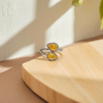 Sunny Sparkling Zircons Ring