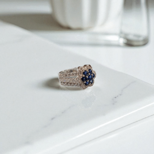 Blue Sapphire Ring - Image 2