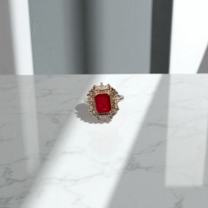 Ruby & Zircon Ring - Image 2