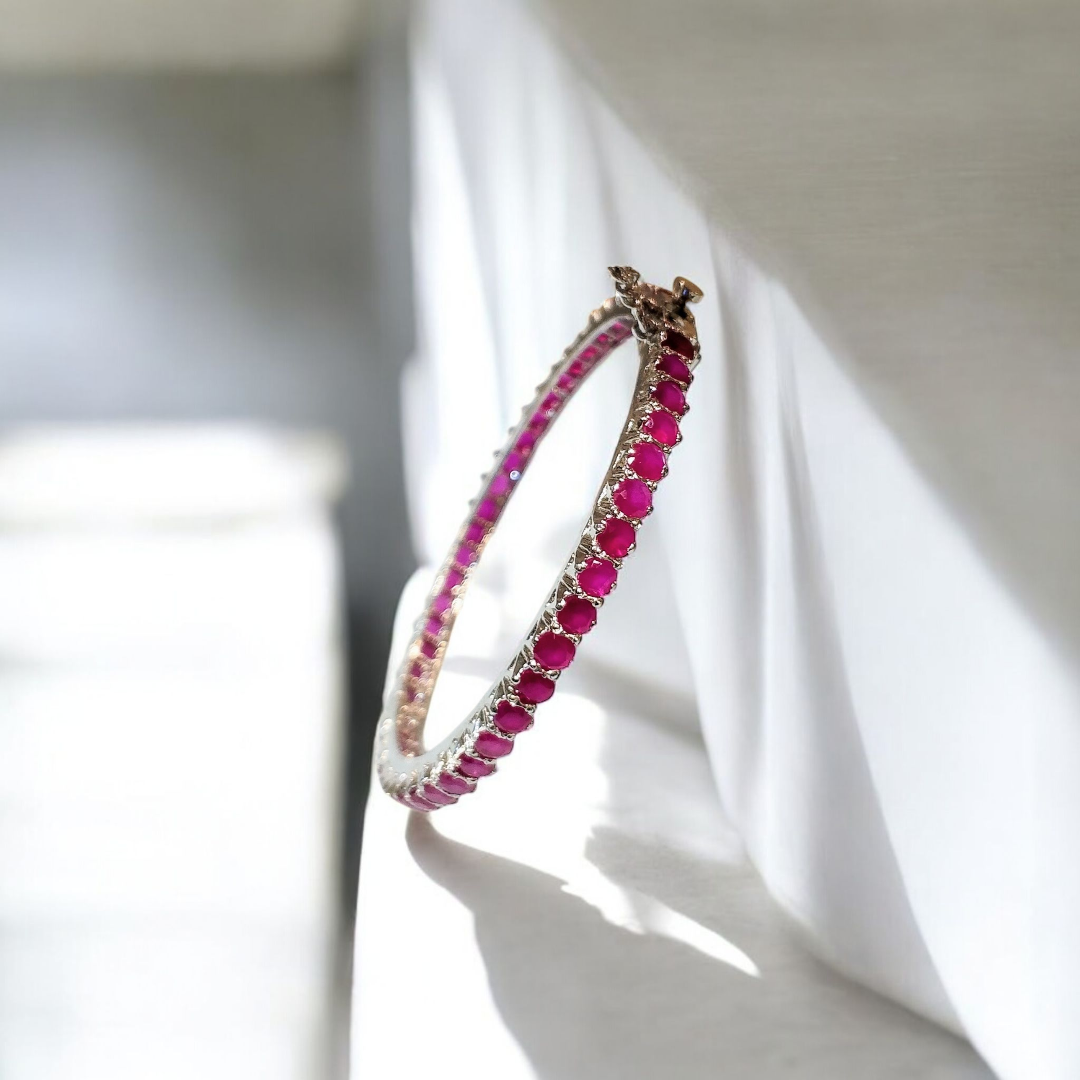 Exquisite Ruby Bangle