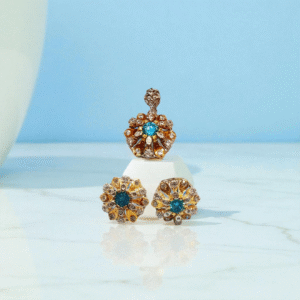 Regal Blossom Vintage Locket Set