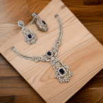 Blue Sapphire Necklace Set