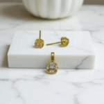 Elegant Solitaire Pendant Set