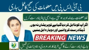 BISP 8171 Data Correction & Update 2025 – Easy Online Method Explained