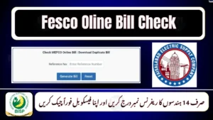 FESCO Online Bill Check 2025 – View Your Bill Using 14-Digit Reference Number