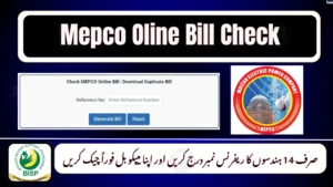 MEPCO Online Bill Check 2025 – View Your Bill Using 14-Digit Reference Number