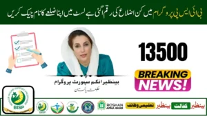 New Districts Added for BISP 13500 Payment Check Is Your Area Included?