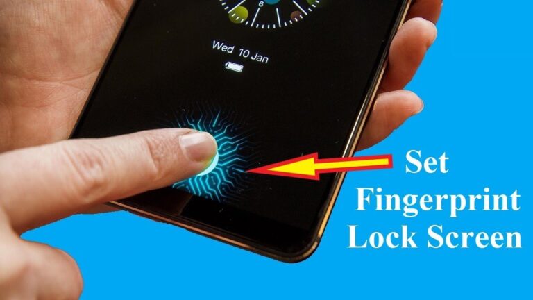 how to st fingerprint lock in mobile